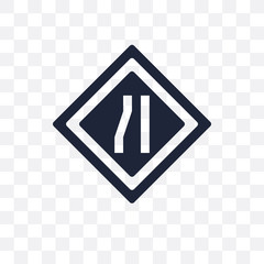 Lane sign transparent icon. Lane sign symbol design from Traffic signs collection.
