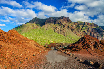 Mountains near Punto Teno Lighthouse in north-west coast of Tene