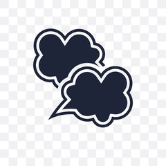 Bubble speech transparent icon. Bubble speech symbol design from Web navigation collection.