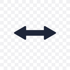 Double arrow transparent icon. Double arrow symbol design from Web navigation collection.