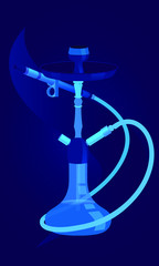 hookah flask cord bowl vector menu