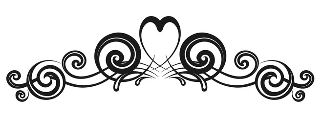 Fototapeta premium Vintage decorative calligraphic element
