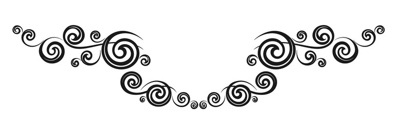 Vintage decorative calligraphic element