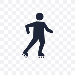 Rollerblade transparent icon. Rollerblade symbol design from Activity and Hobbies collection.