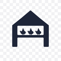 Chicken coop transparent icon. Chicken coop symbol design from Agriculture, Farming and Gardening collection. © CoolVectorStock