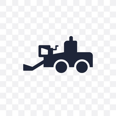 Combine harvester transparent icon. Combine harvester symbol design from Agriculture, Farming and Gardening collection.