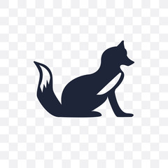 Fox transparent icon. Fox symbol design from Animals collection.