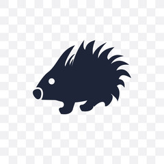 porcupine transparent icon. porcupine symbol design from Animals collection.