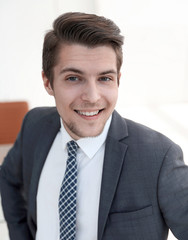 closeup.a successful young man