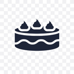 Cake transparent icon. Cake symbol design from Birthday and Party collection.