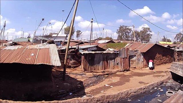 Kibera Slum Panorama pan Timelapse 1