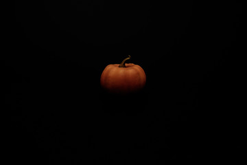 Thanksgiving and autumn leaves and punpkins with scare crow