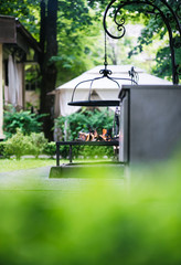 street lamp in the park