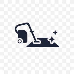 Carpet cleaning transparent icon. Carpet cleaning symbol design from Cleaning collection.