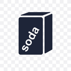 baking soda transparent icon. baking soda symbol design from Cleaning collection.