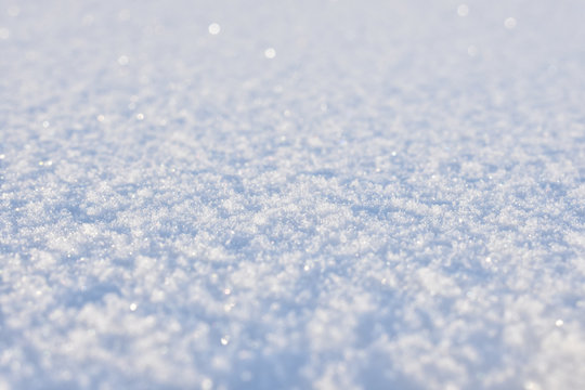 Close Up Of Sparkling Snow