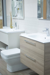 Bathroom tap display showroom