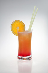 tequila sunrise with lemon