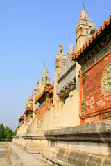 Fototapeta premium Dragon and Phoenix Gate landscape architecture in the Eastern Tombs of the Qing Dynasty, China...
