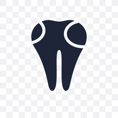 Dental filling transparent icon. Dental filling symbol design from Dentist collection.