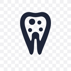 Inner Tooth transparent icon. Inner Tooth symbol design from Dentist collection.