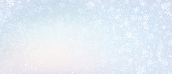 Winter snowflakes background