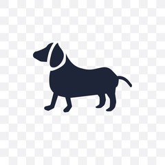 Dachshund dog transparent icon. Dachshund dog symbol design from Dogs collection.