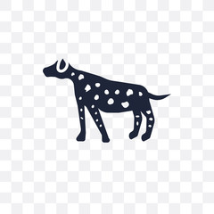 Dalmatian dog transparent icon. Dalmatian dog symbol design from Dogs collection.