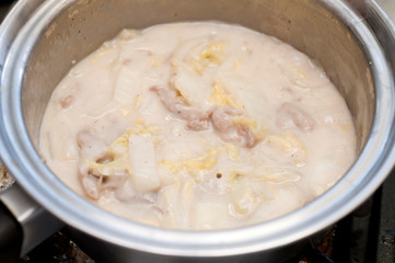 白菜と豚肉のクリーム煮