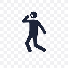 bored human transparent icon. bored human symbol design from Feelings collection.