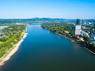 Fototapeta premium Bonn aerial panoramic view, Germany