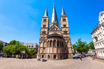 Foto auf Glas Bonn Minster cathedral in Bonn, Germany © saiko3p