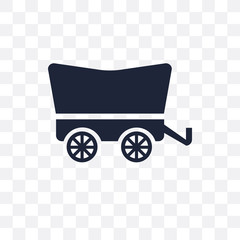 Cowboy Cart transparent icon. Cowboy Cart symbol design from Desert collection.