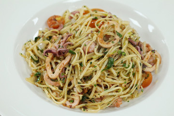 seafood linguine pasta