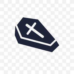 Wooden Coffin transparent icon. Wooden Coffin symbol design from Desert collection.