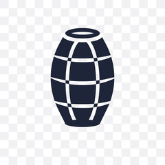 Barrel transparent icon. Barrel symbol design from Desert collection.