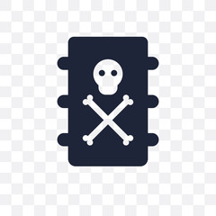 Toxic waste transparent icon. Toxic waste symbol design from Ecology collection.