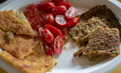 Farinata Pomodori e Polpettone