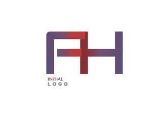 FH Initial Logo for your startup ventur