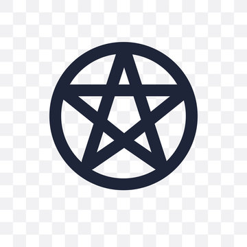 pentagrammic transparent icon. pentagrammic symbol design from Geometry collection.