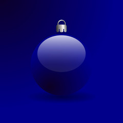 Blue Christmas ball color