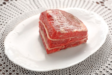 raw beef and pork meat