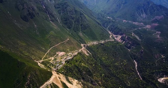 Village in Colca Canyon in South America