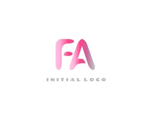 FA Initial Logo for your startup venture