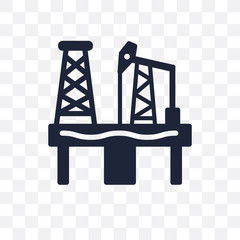 Oil industry transparent icon. Oil industry symbol design from Industry collection.