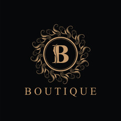Boutique logo design vector