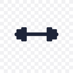 Barbell transparent icon. Barbell symbol design from Gym and fitness collection.