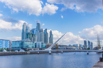 Bridge of the woman in Puerto Madero - buenos aires