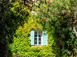 Old typical house in Provence in summer