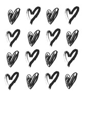 Love drawing sketch vector Idea Concept with Doodle design style :Hand drawn vector illustration set of love element. color background